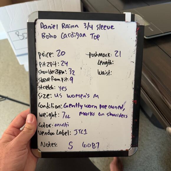 Daniel Rainn 3 4 Sleeve Boho Cardigan Top US Women's M - Picture 10 of 10